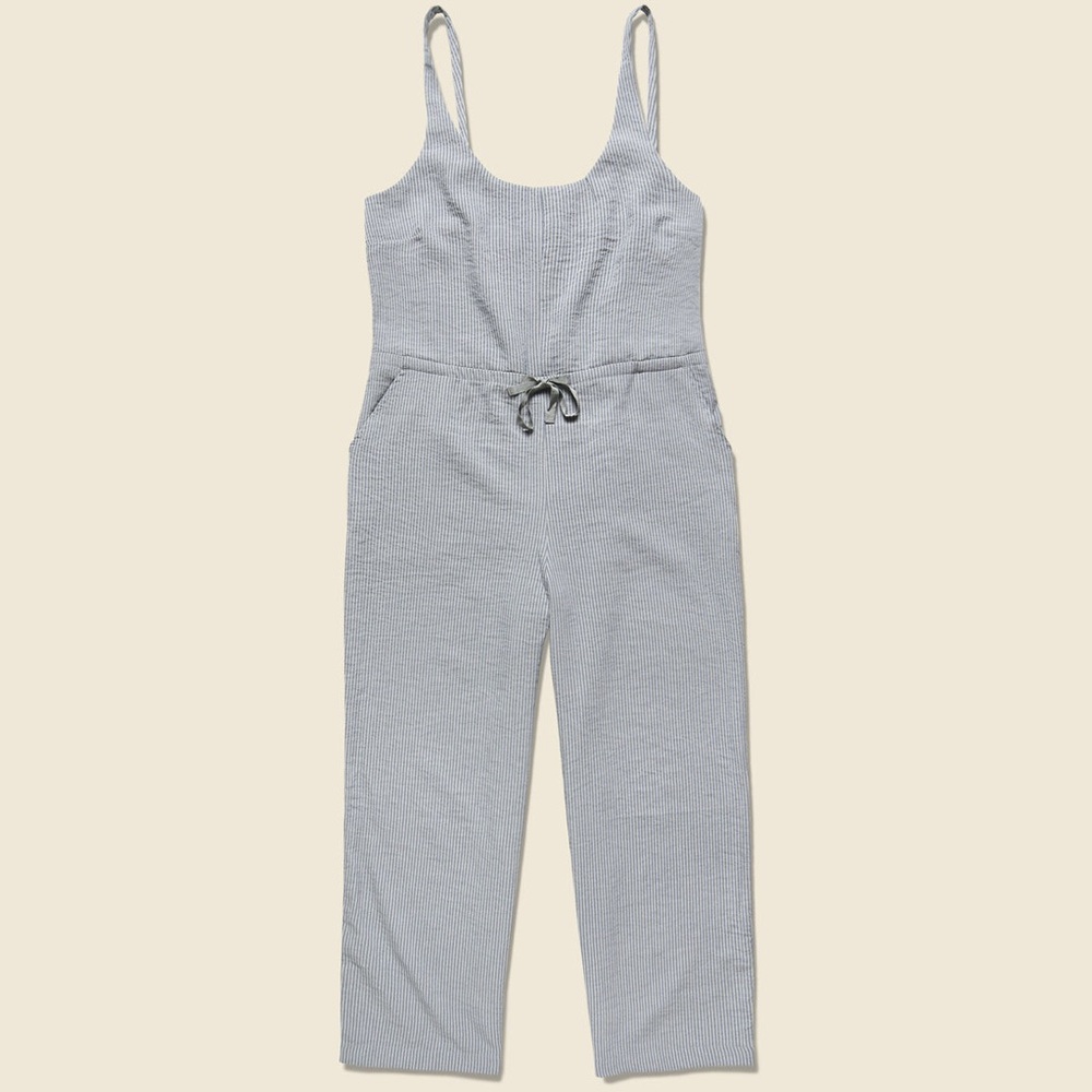 Bridge & Burn Otto Seersucker Jumpsuit - Picture 1 of 7